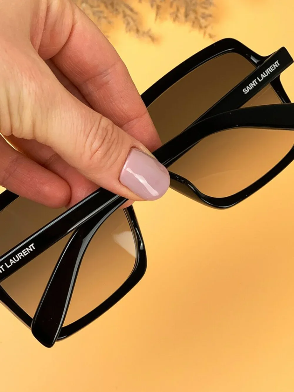 SAINT LAURENT SL174 001 BLACK OVERSIZED SQUARE SUNGLASSES